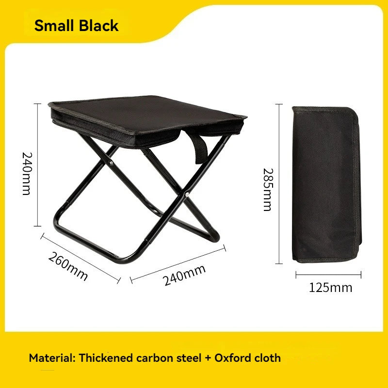 Portable Multifunctional Outdoor Picnic Camping Folding Chair Ultra Light Fishing Stool Folding Chair Outdoor Accessories