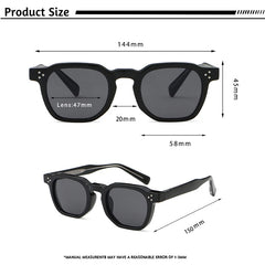 CATERSIDE Fashion Men Sunglasses Small Frame Square Personalized Design Sun Glasses Women Travel Party Business Festival Gift