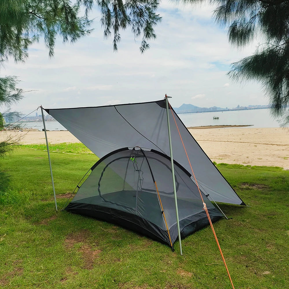 Tent Footprint Ultralight Pocket Picnic Mat with Windproof Stakes Outdoor Camping Portable Folding Waterproof Tent Ground Sheet