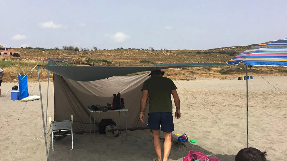 5x3m 4x3m 3x3m Awning Waterproof Tarp Tent Shade Ultralight Garden Canopy Sunshade Outdoor Camping Tourist Beach Sun Shelter