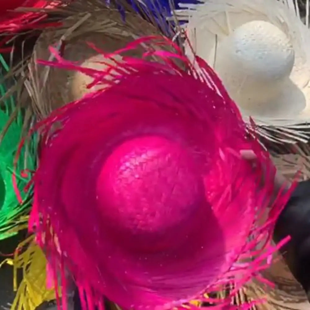 Unisex Beach Sunscreen Hat High Quality Fashion Fishing Straw Cap Sun Protection Hat Men Women Outdoor