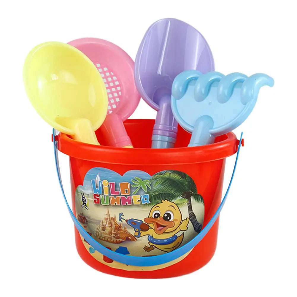 Children's Beach Toy Set, ATV, Sand Digging and Water Toy, Bucket, Hourglass, Shovel, Beach Sand Play Tool Toy
