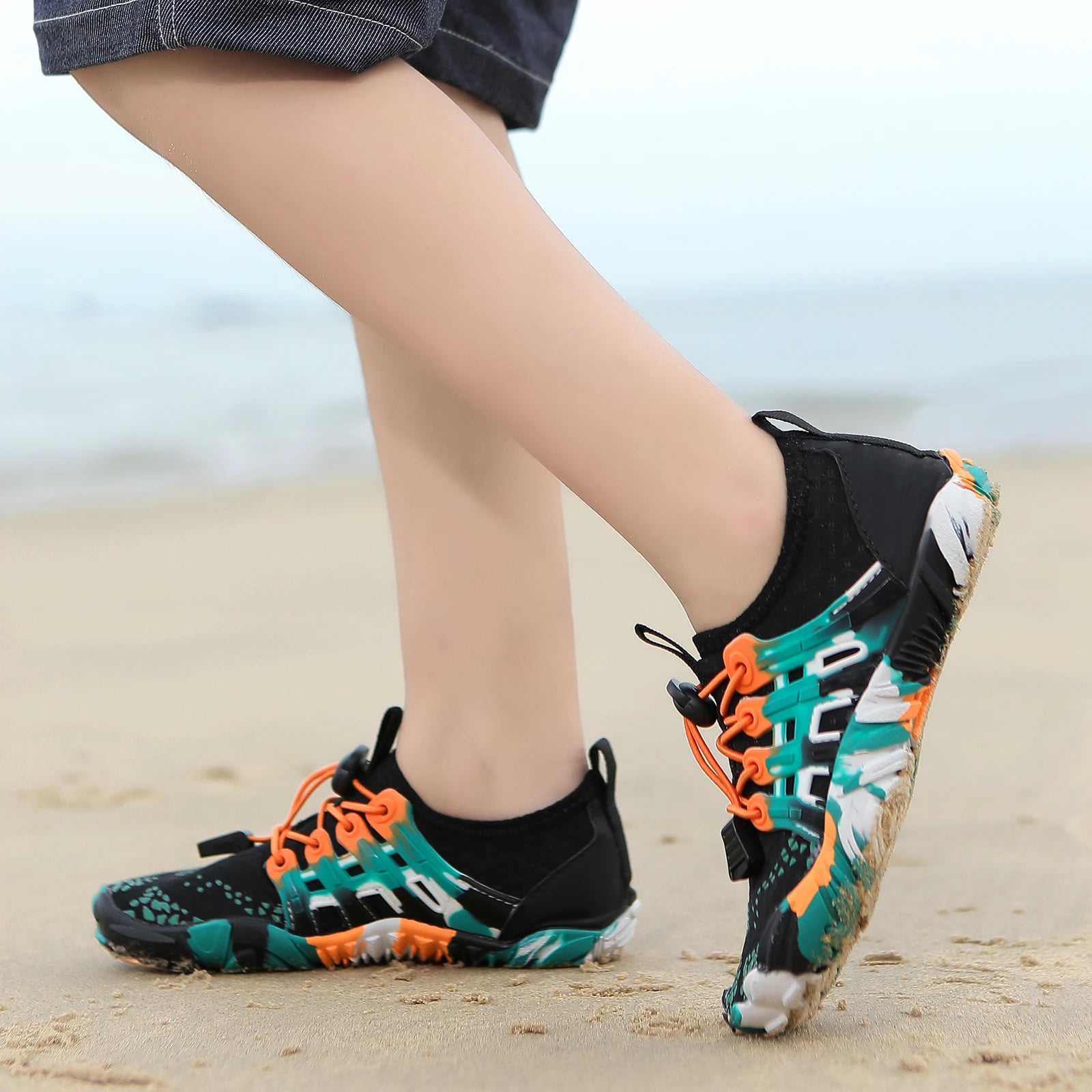 Children Outdoor Water Shoes Barefoot Aqua Five Fingers Sock Swimming Breathable Hiking Wading Beach Outdoor Upstream Sneakers