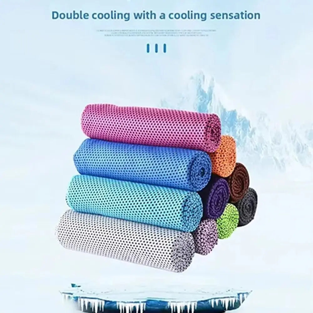 Breathable Cooling Towel Ultra Soft Lightweight Microfiber Towels Sunstroke Prevention Quick Drying Yoga Swimming Gym Towel