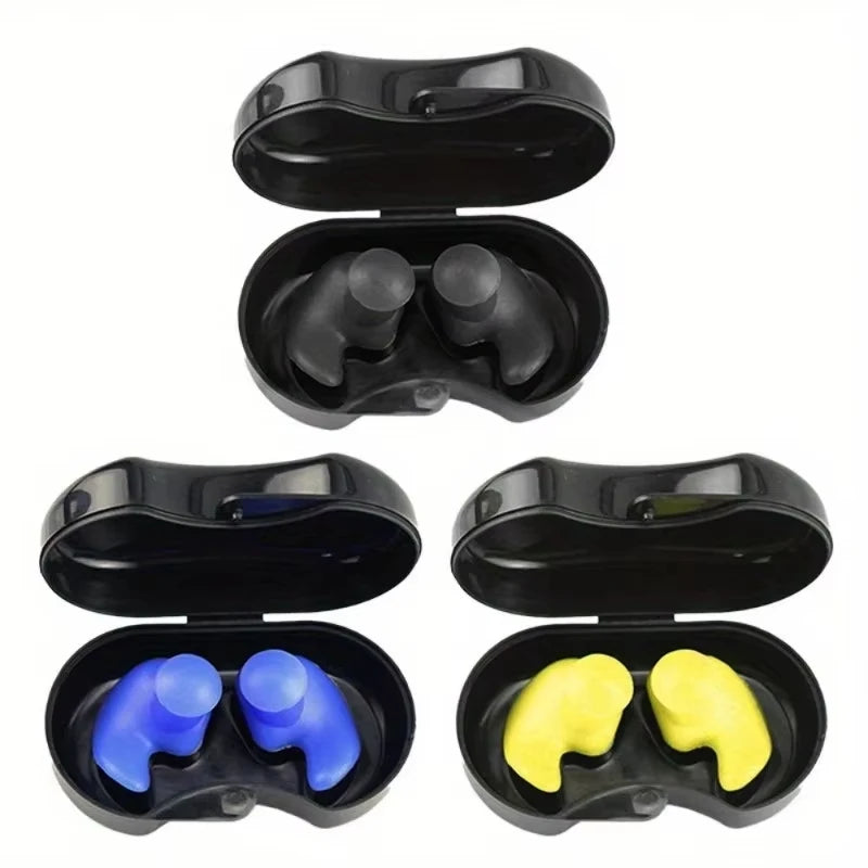 DIZETION Swimming Earplugs Waterproof Reusable Silicone Ear Plugs Diving Plugs For Water Surf Showering Bathing Accessories