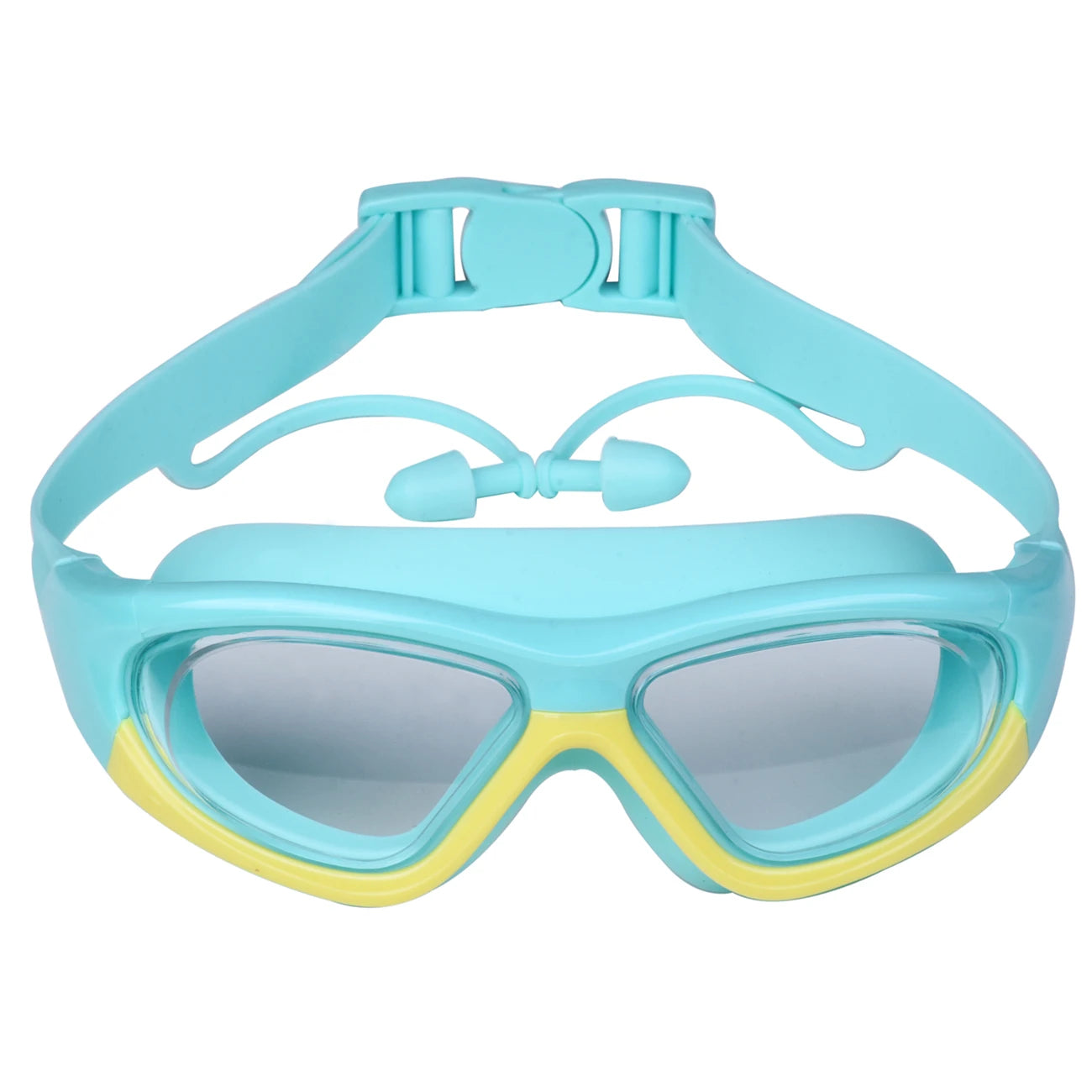 High-Definition Children's Swimming Goggles for Boys and Girls, Anti-Fog Swimming Goggles, Large-Frame Goggles, Comfortable Silicone Goggles