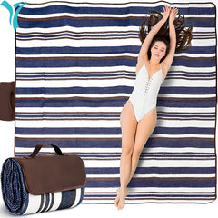 ZHUOHUA Waterproof Foldable Outdoor, Extra Large Picnic Blankets,Fashion Handy Tote,Beach Mat for Spring Summer Campingnkets