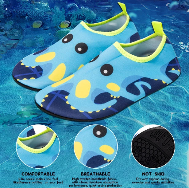 Children Water Beach Shoes Girls Boys Swimming Shoes Quick-Drying Aqua Shoes Soft Floor Indoor Slippers Snorkeling Swim Socks