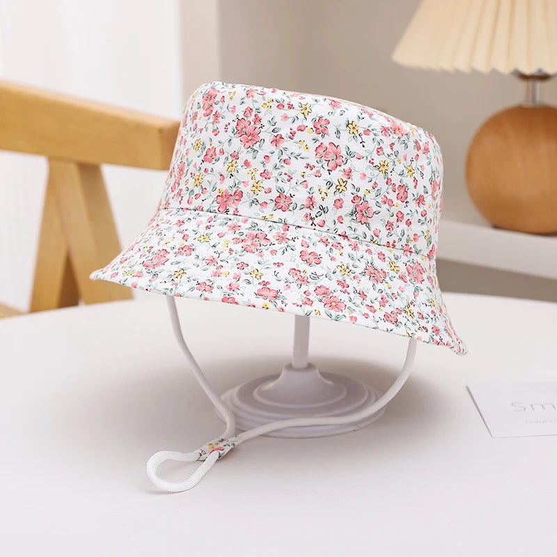 New Panama Summer Baby Sun Hat for Girls and Boys Beach Sun Cap Cartoon Autumn Kids Fisherman's Cap Outdoor Baby Bucket Hat