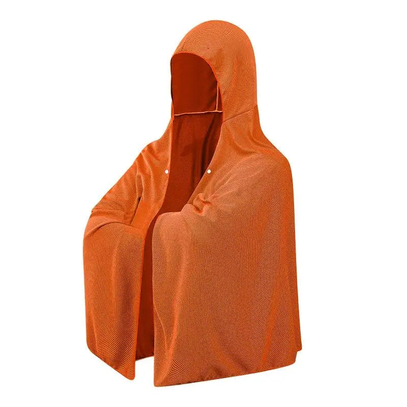 Cooling Hooded Towel Poncho UV Protection Sun Shield for Swimming Beach Pool Outdoor Sports Wipe Sweating Towel