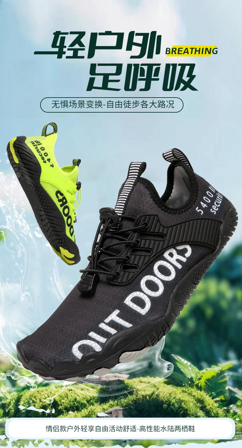 Men River Tracing Water Shoes Woman Outdoor Beach Swimming Mountaineering Shoes Breathable Summer Quick-Dry Aqua Shoes Wading