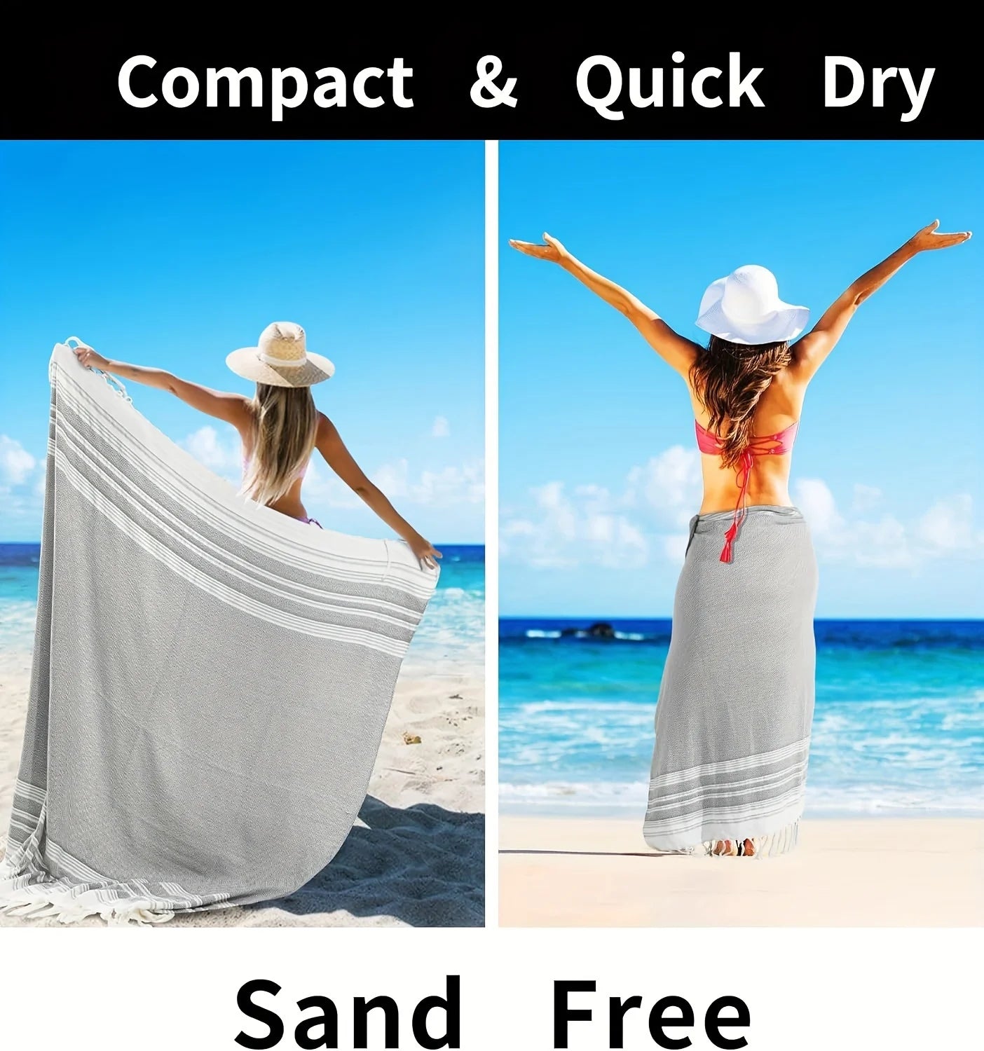 Extra Large Turkish Beach Towel Quick Dry Soft Sand Free Bohemian Blanket For Men Women Perfect Gift Vacation Pool Yoga