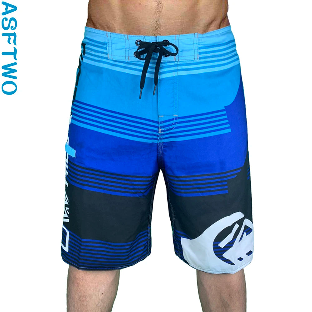Summer Quick Drying Men Surf Beach Shorts Fitness Muscle High Quality Water Sports Men Beach Shorts  swimshorts  bermuda homme