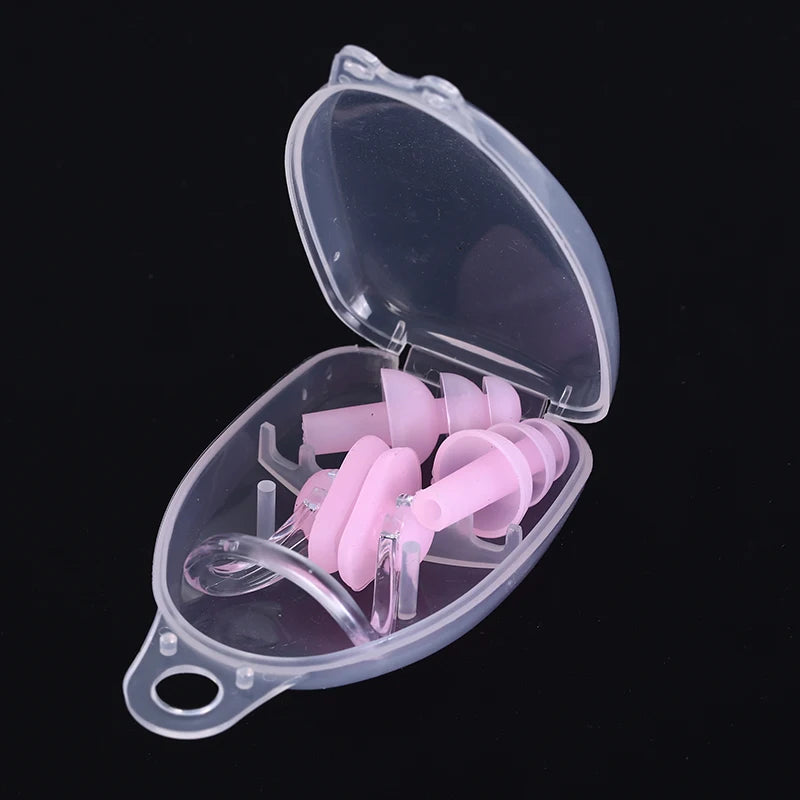 1 Set Nose Clip Ear Plugs Waterproof Soft Silicone Swimming Sport Earplug Nose Clip Tool Diving Water Sport Swimming Accessories
