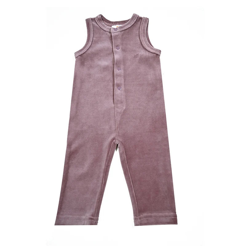 AA-Velour and Striped Layered Set Kids Clothes Sibling Matching Girl Dress Boys Top Baby Romper V Neck Children Family Matching