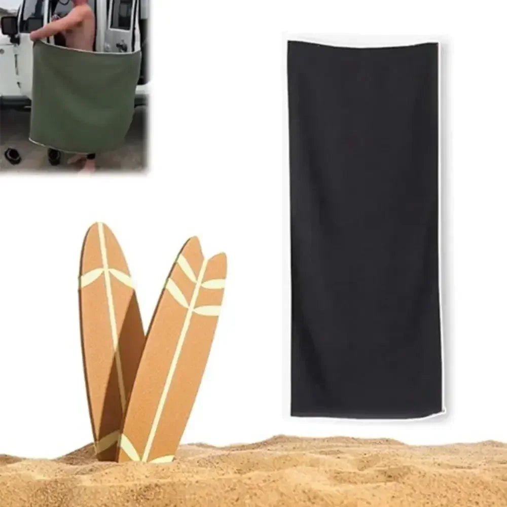 Outdoor Bath Towel Magnetic Bath Towel Outdoor Bath Beach Magnet Towel Quick-drying Microfiber Beach Towels Changing Clothes