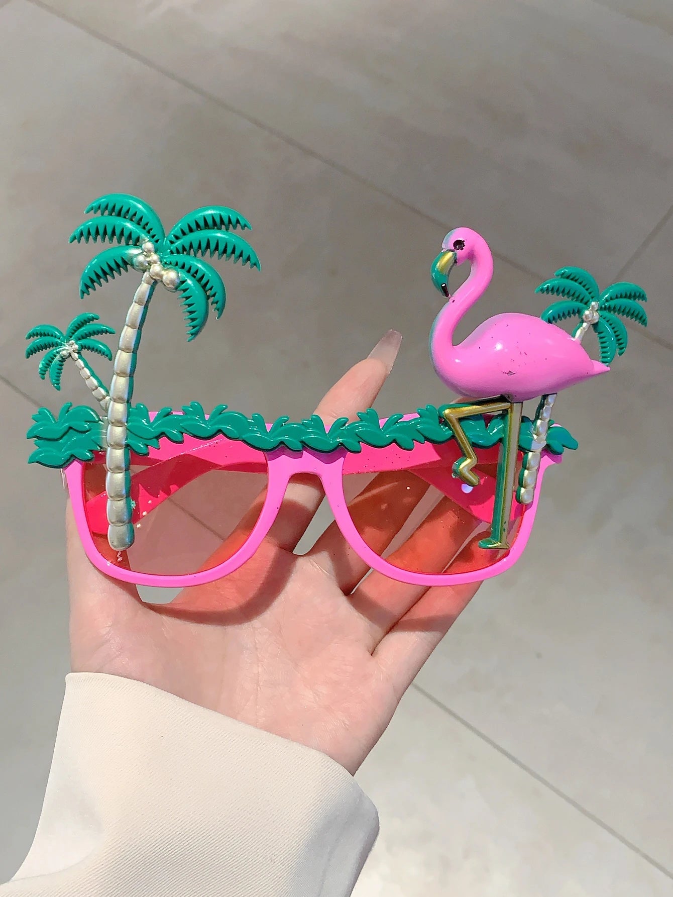 KAMMPT Novelty Party Shades Fun Hawaiian Tropical Fancy Photo Props Eyewear Summer Beach Party Decor Crazy Glasses for Adults