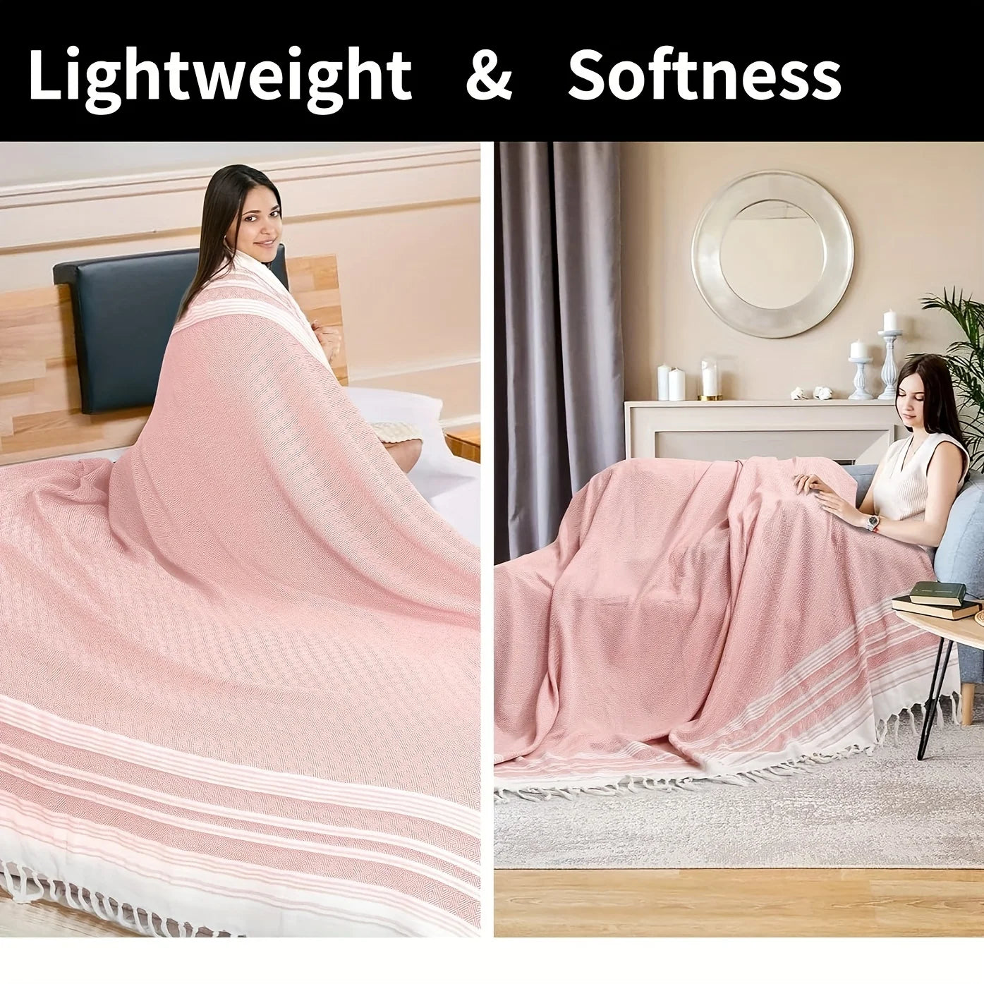 Extra Large Turkish Beach Towel Quick Dry Soft Sand Free Bohemian Blanket For Men Women Perfect Gift Vacation Pool Yoga