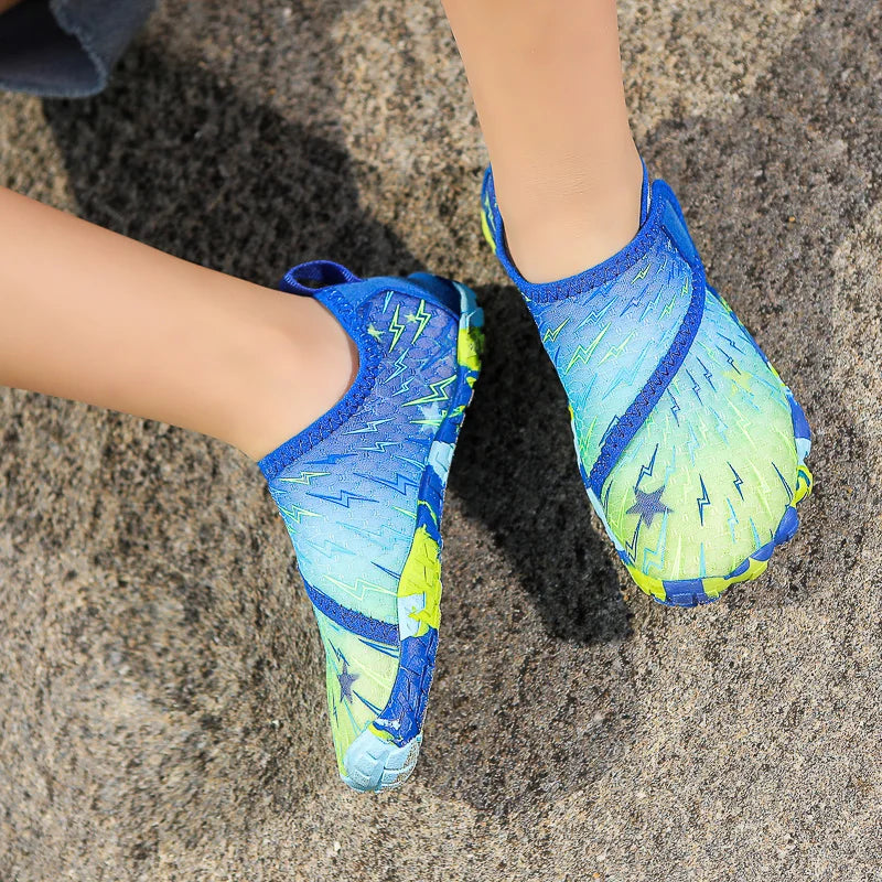 Kids Barefoot Beach Shoes Adults Aqua Shoes Gym Outdoor Training Footwear Unisex Quick-Drying Breathable Sneakers Size 27-36