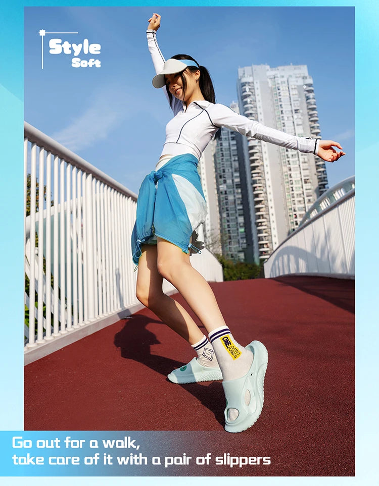 ONEMIX Summer Sports Sandals Slipper Casual Outdoor Non-slip Beach Wadding Adult Male Fashion Exercise Recovery Women Flip Flops
