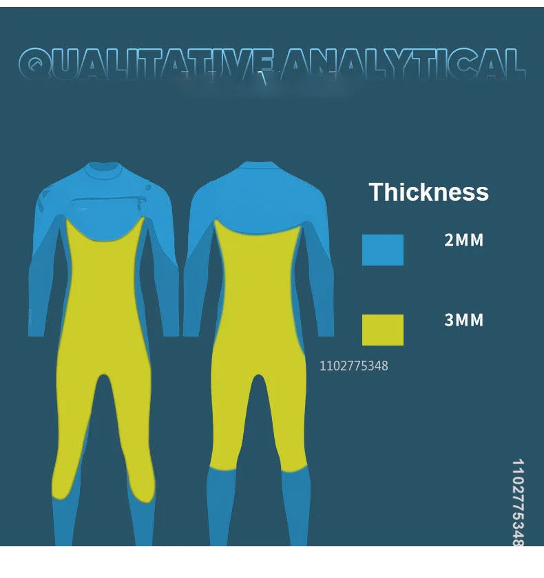 Men Women Neoprene Wetsuits 3/2MM Surf Suit Snorkel Swimwear Winter High Elasticity Rash Guards Spearfishing Scuba Diving