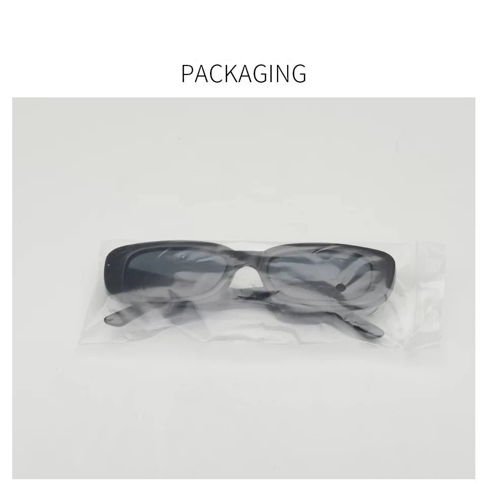 Box black new sunglasses male European glasses female retro anti-UV sunglasses