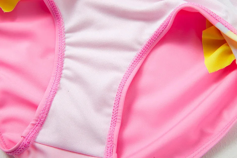 Girls Swimsuit One-Piece Mermaid Fish Scale Unicorn Children's Swimwear Girls Beachwear 2 3 4 5 6 7 8 Years
