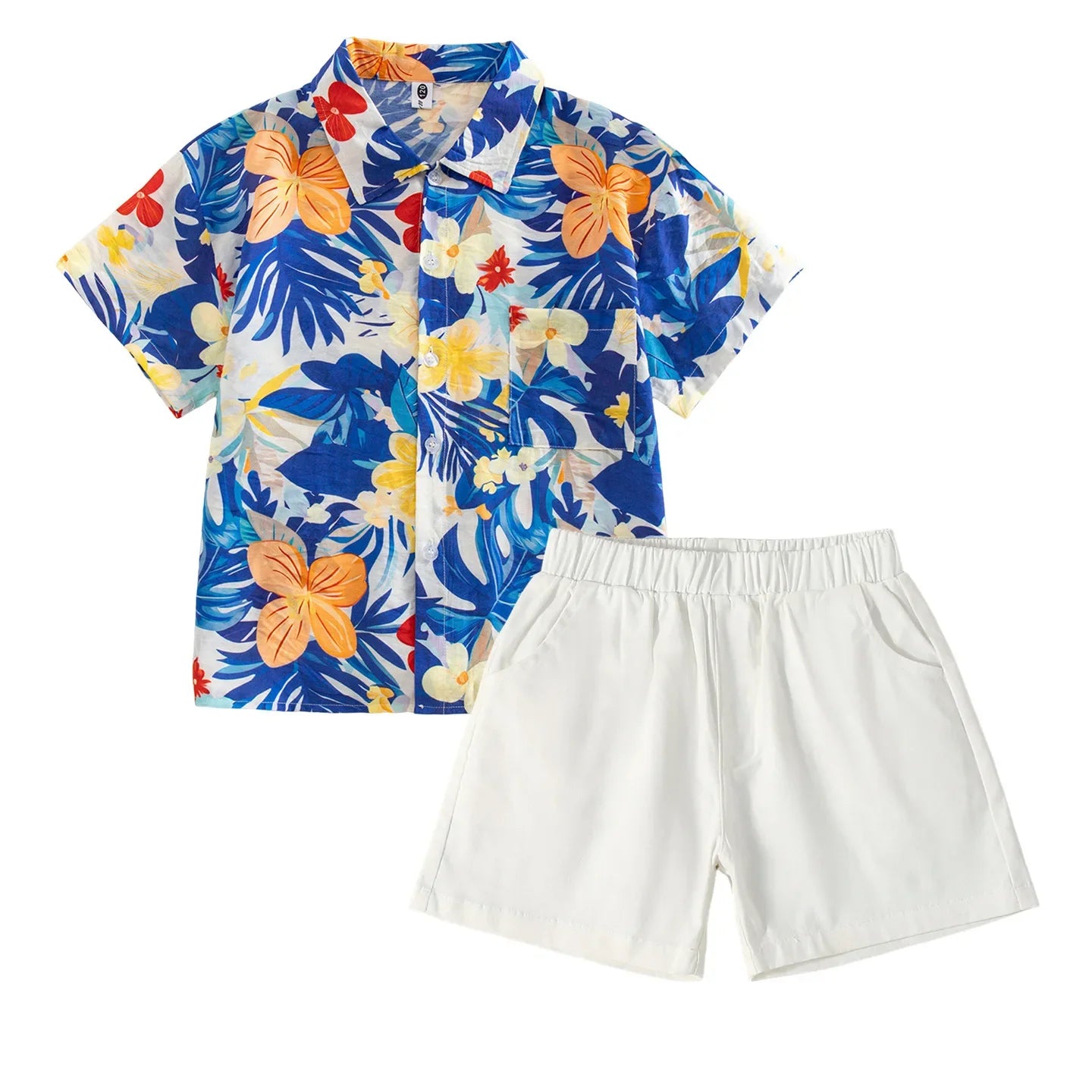 Vacation Family Matching Clothes Sets Mom Daughter Shirts Skirt Casual Dad Son Tops Shorts Resort Parent Child Two Piece Outfit