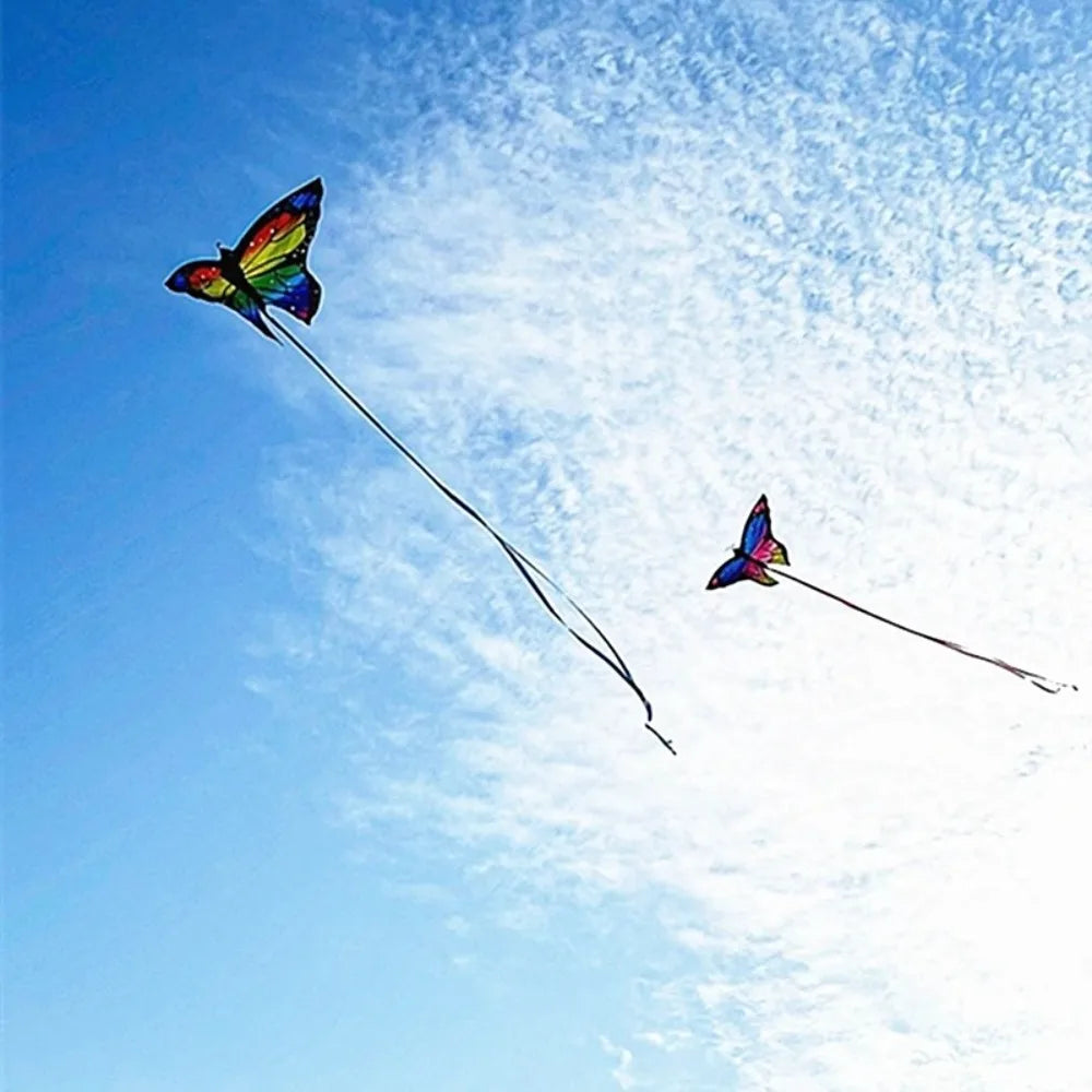 New Easy to Fly Colorful Kite Steering Good Flying 3D Kite Beautiful 100 Meter Kite String Children's Kite Kid & Adult