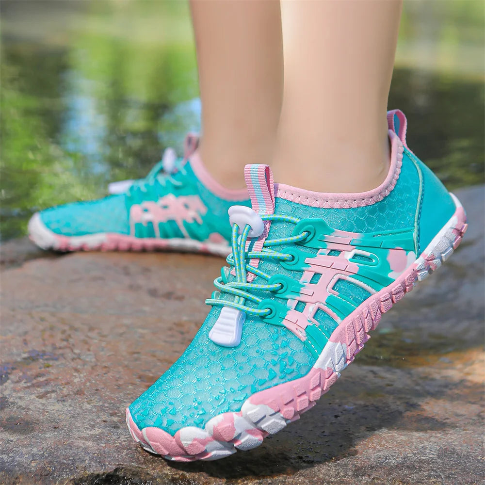 Children Outdoor Water Shoes Barefoot Aqua Five Fingers Sock Swimming Breathable Hiking Wading Beach Outdoor Upstream Sneakers