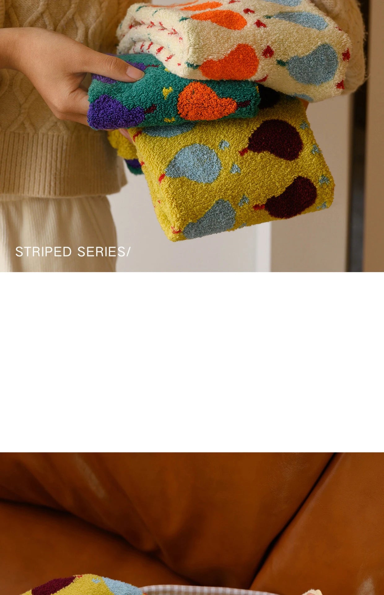 Cute Graffiti  Pears Patter Cotton Soft Face Towel for Kids Absorbent Bath Towel Comfortable Cotton Household Towel Beach Towels