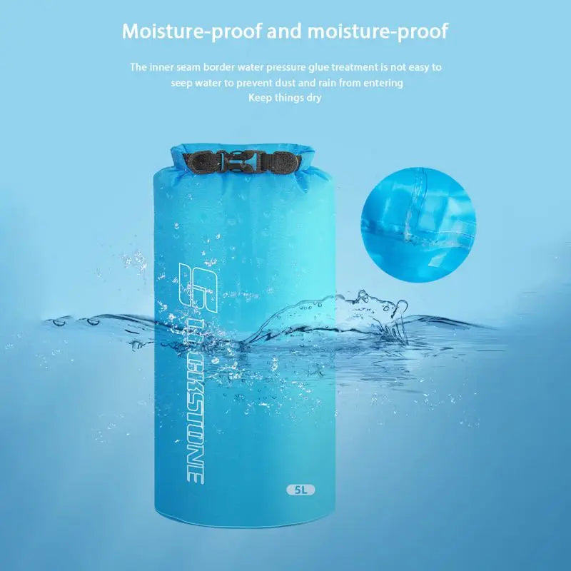 Portable Waterproof Dry Bag Sack Ultralight Drifting Swimming Storage Bag Rafting Kayaking Bag 3/5/8/12/15/25/35/75L Bag