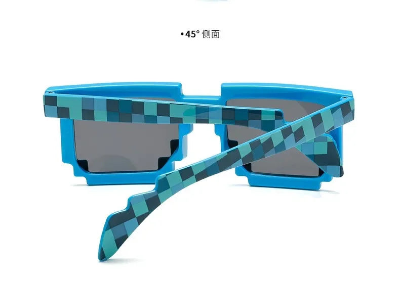 2021 New fashion Sun Glasses Hot Sale Sunglasses Creeper Glasses Novelty Mosaic Funny Goggles Boys Girls Pixel Eyewear