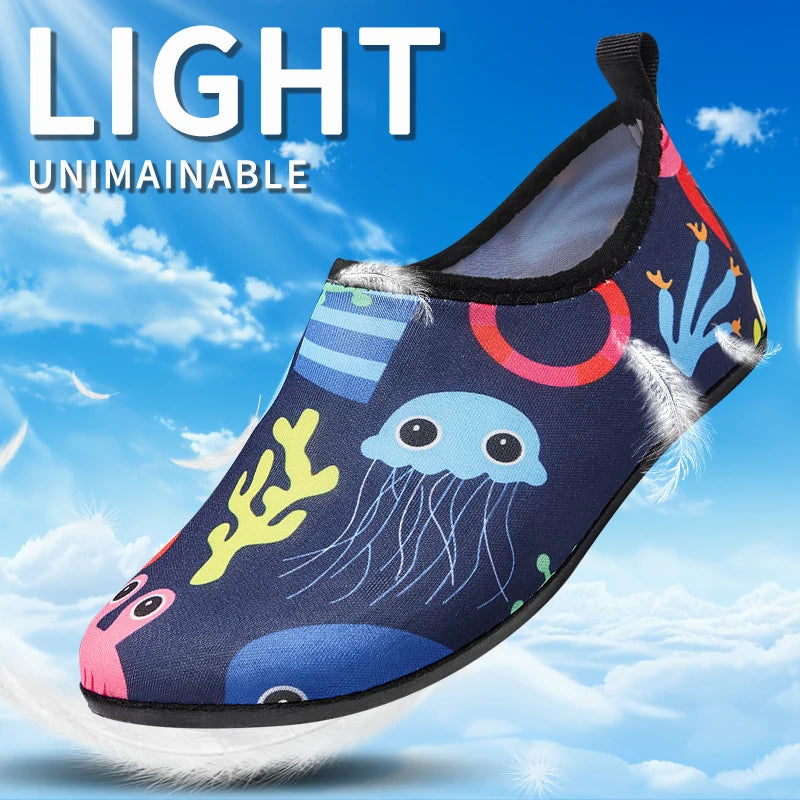 Children Water Beach Shoes Swimming Barefoot Girls Quick-Drying Aqua Shoes Boy Color Light Soft Slipper Snorkeling Swim Socks