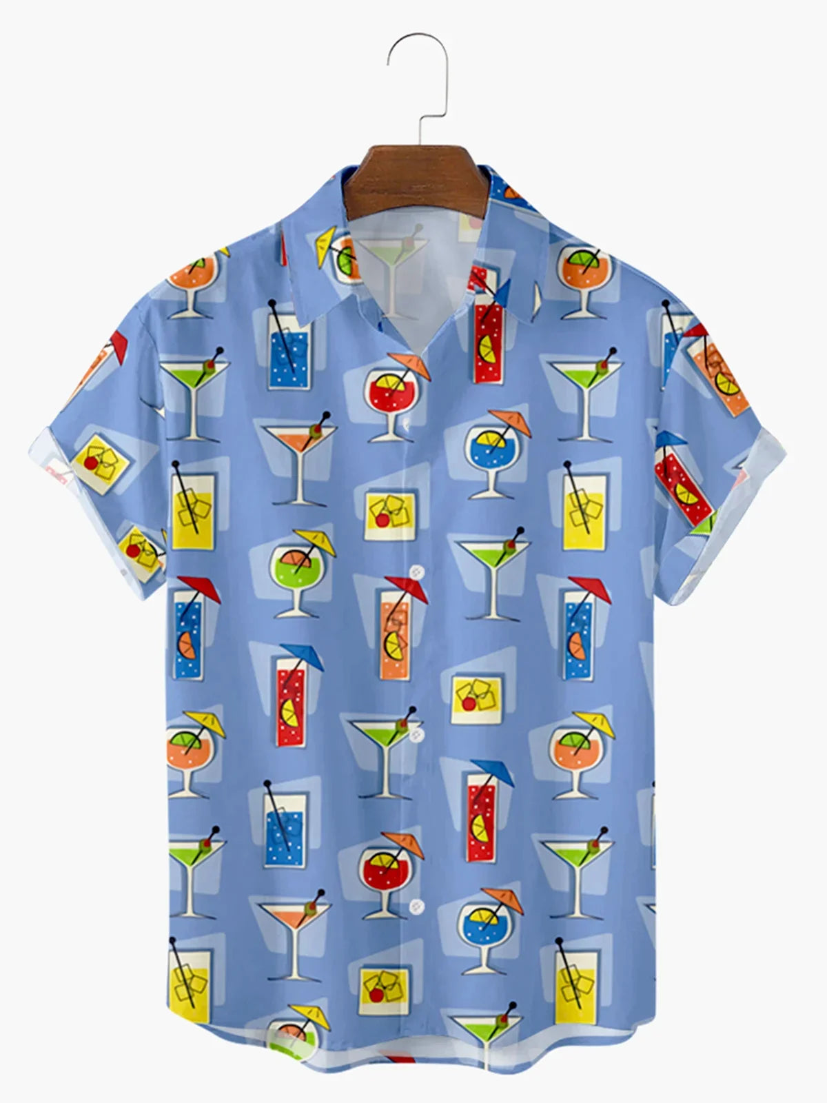 Men's Shirt 2024 Flower Pattern Short Sleeve Polo Neck Shirt Summer New Comfortable Fabric Hawaiian Shirt Plus Size XS-5XL