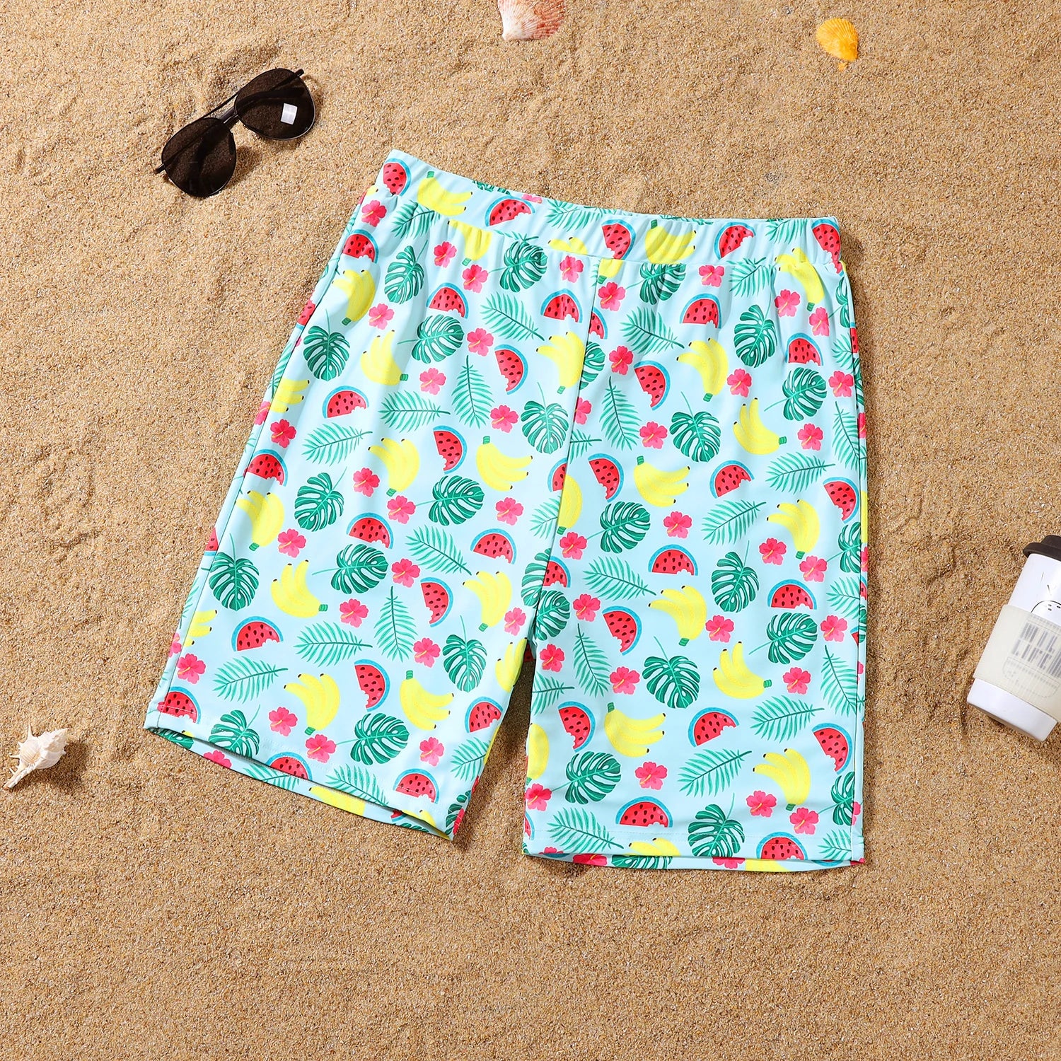 2023 Leaf Swimsuits Family Matching Outfits Look One-Piece Mother Daughter Swimwear Mommy and Me Clothes Father Son Swim Shorts
