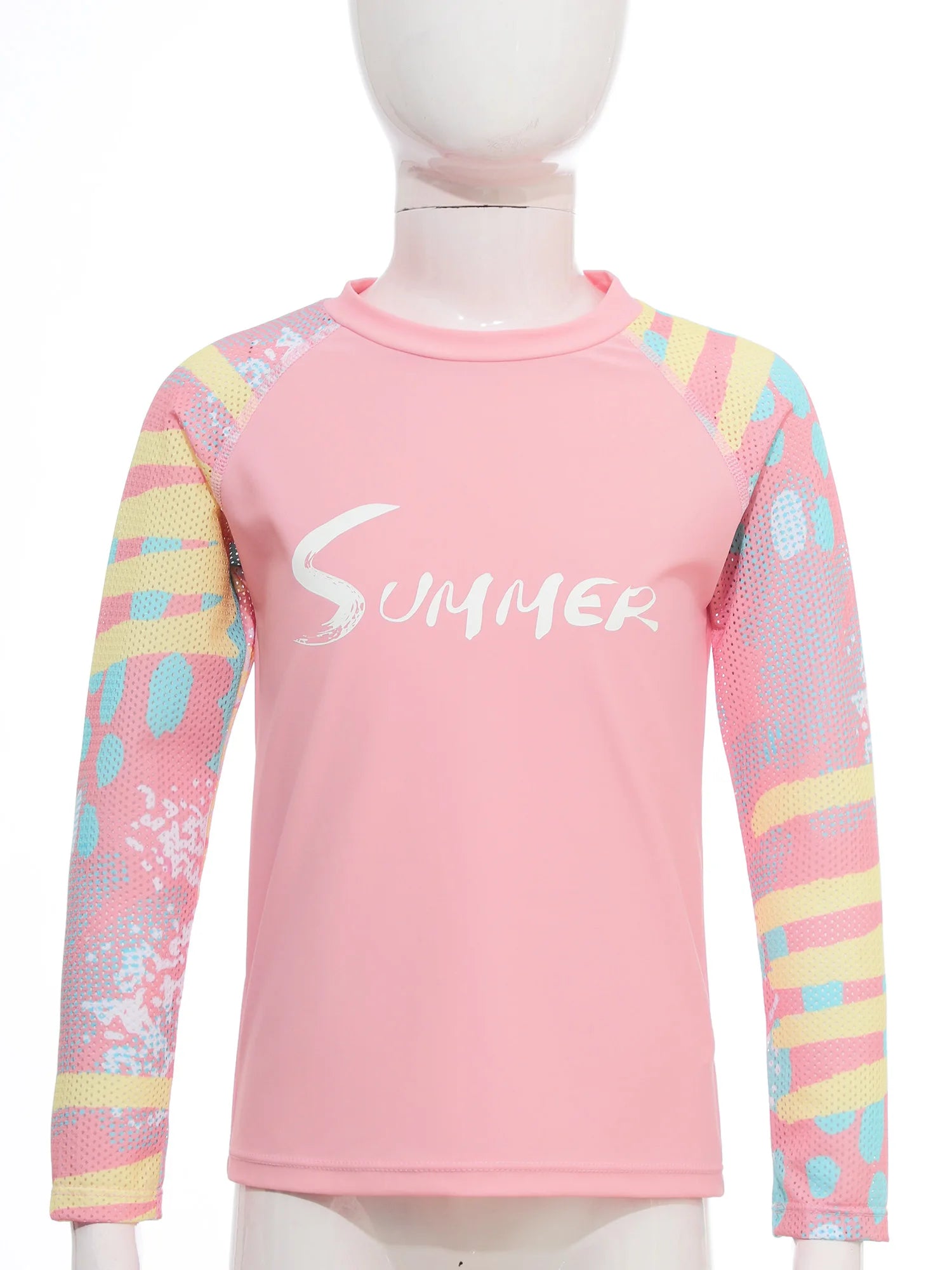 Kids Girls Swimsuit Rash Guard 3Pcs Sunsuit Outfit Long Sleeve Floral Tops Shorts Legging Child Sun Protection Pool Swimwear Set