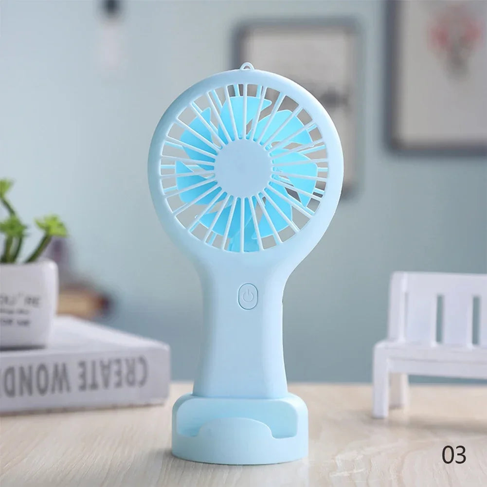 Small Handheld Fan Mini Rechargeable USB Fan Pocket Small Student Office Desktop Portable