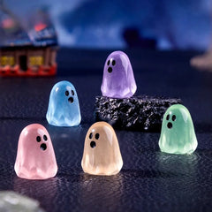 10/20/50pcs Luminous Ghost Figures - Glowing At Night Mini Action Figure Micro Landscape Miniatures, for Halloween Decoration