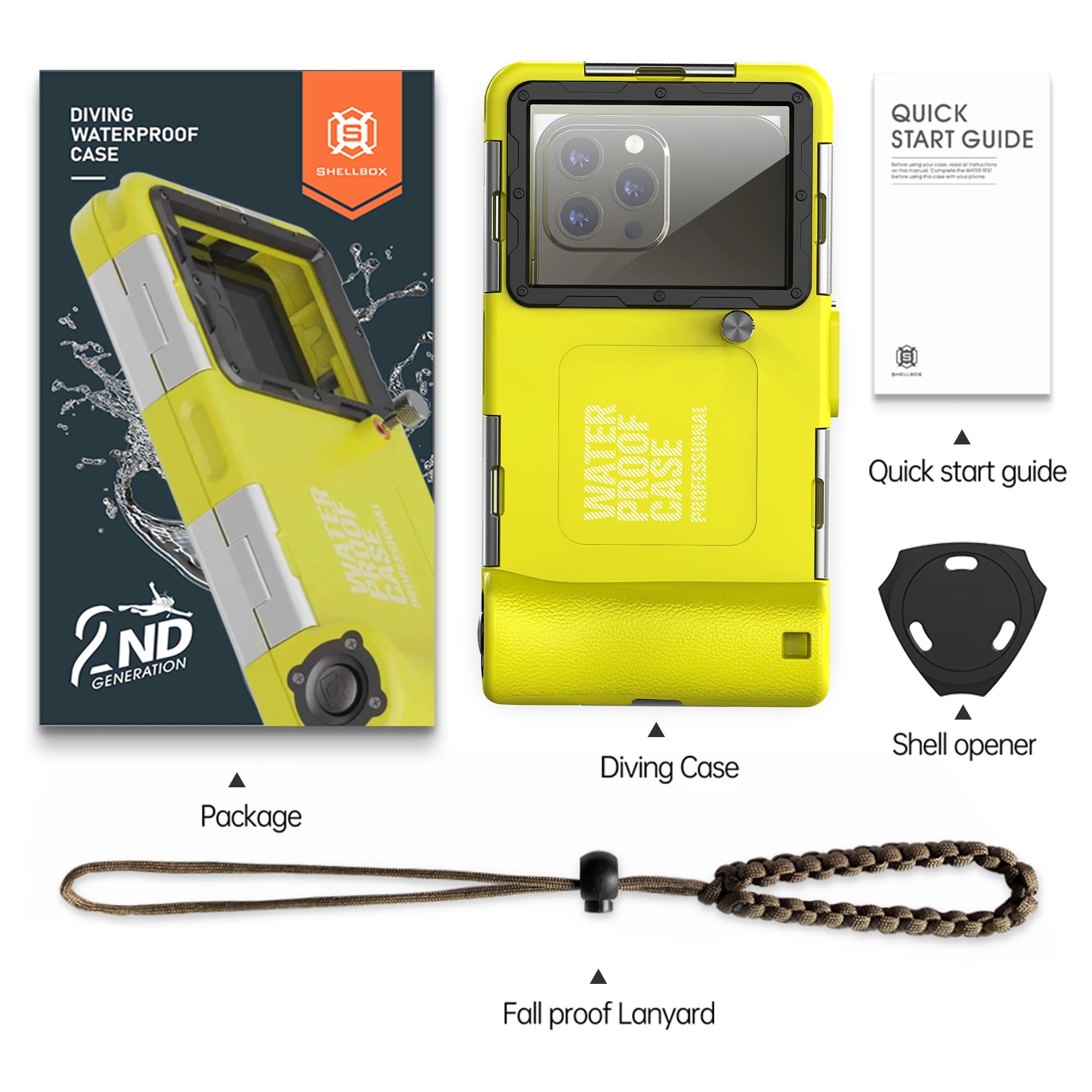 New Multifunctional Durable Waterproof 15m /50Ft Universal 6.9inch Waterproof Phone Case Underwater Photography Ip68 Professional Diving Suitable for Iphone/Samsung/Xiaomi/Huawei/Google