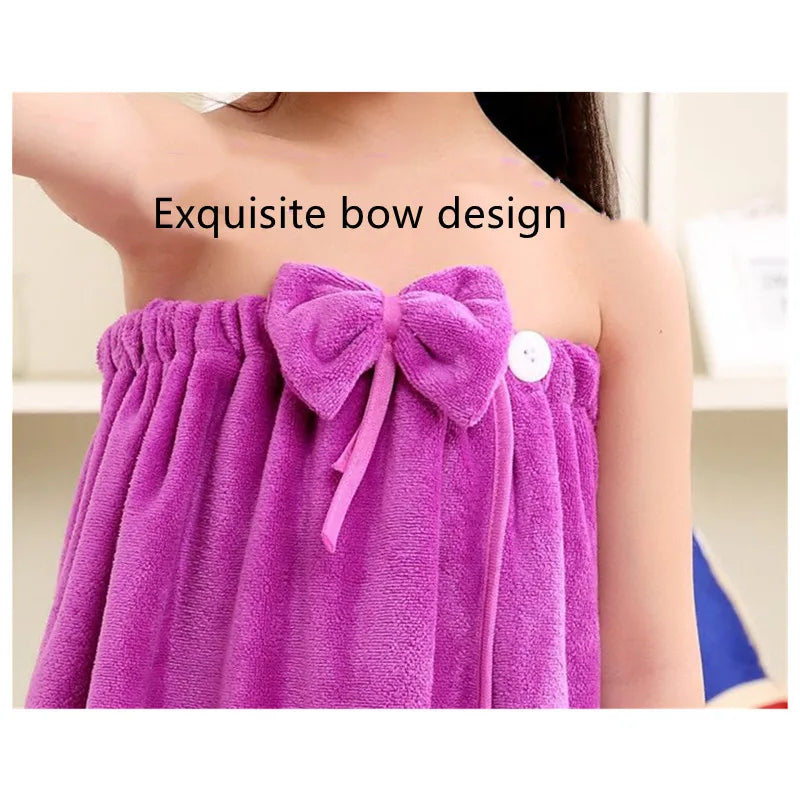 Kids' bath towel Bathrobe Super soft kids' bath skirt Super absorbent shower towel Bathrobe Beach swimming towel