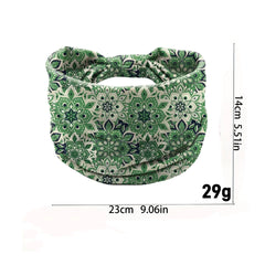 1PC New Bohemian Hair Bands Personalized Headbands Elastic Bundle Sweat Absorbent Breathable Female Wide Edge Headwear