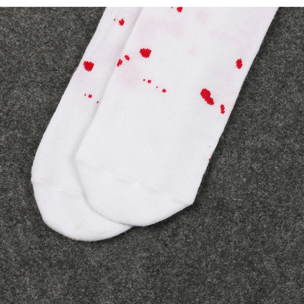 Halloween Stockings Blood Bat Spider Web Socks Festival Dress Up Props Cosplay Makeup Ball Party Skull Head Bone Long Socks New