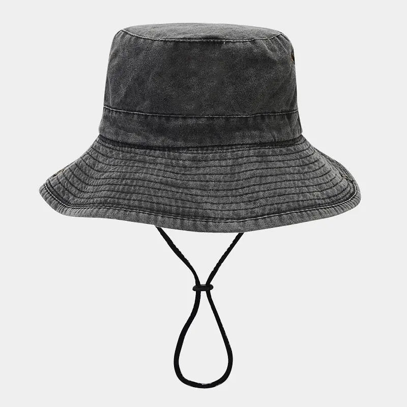 2023 Four Seasons Cotton Solid Bucket Hat Fisherman Hat Outdoor Travel Sun Cap for Men and Women 191