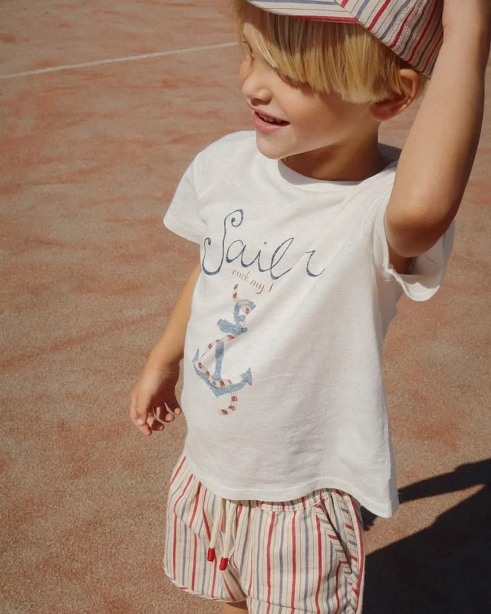 Boys Denim Overalls 2025 KS Girls Cute T-shirt Skirt Boy Simple Cool Tee Tops Shorts Baby Kids Beach Shorts Children Clothes Set