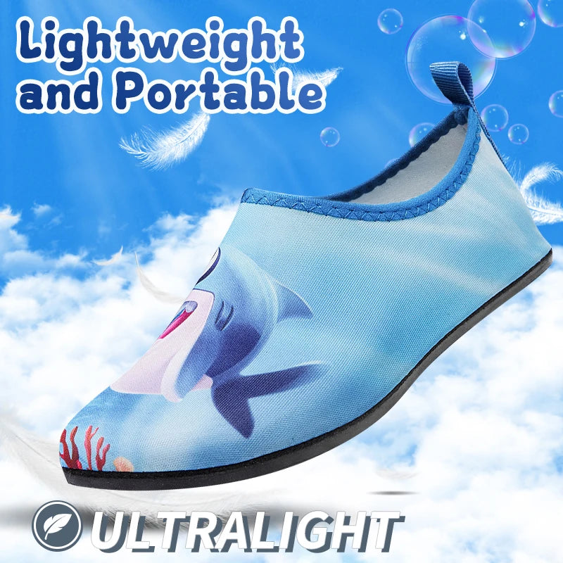 Children Water Beach Shoes Swimming Barefoot Girls Quick-Drying Aqua Shoes Boy Color Light Soft Slipper Snorkeling Swim Socks