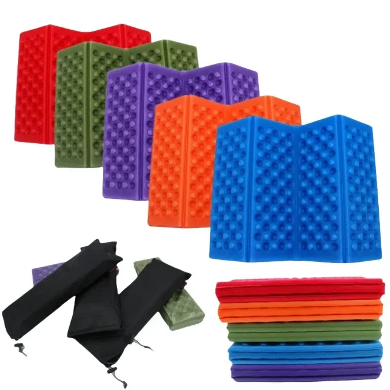 Folding Camping Mat Seat Waterproof XPE Foam Seat Cushion Poatable Picnic Pad Beach Chair for Hiking Fishing Mountaineering