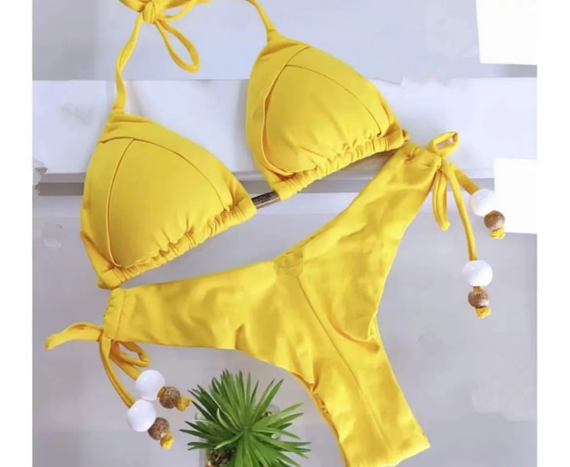 RUOTONGSEPT 2025 New Sexy 13 Color Triangle Bathing Suit for Women Brazilian Bikinis Swimwear Push Up Swimsuit Beach Bikini Set