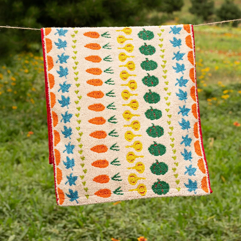 Cute Graffiti  Pears Patter Cotton Soft Face Towel for Kids Absorbent Bath Towel Comfortable Cotton Household Towel Beach Towels