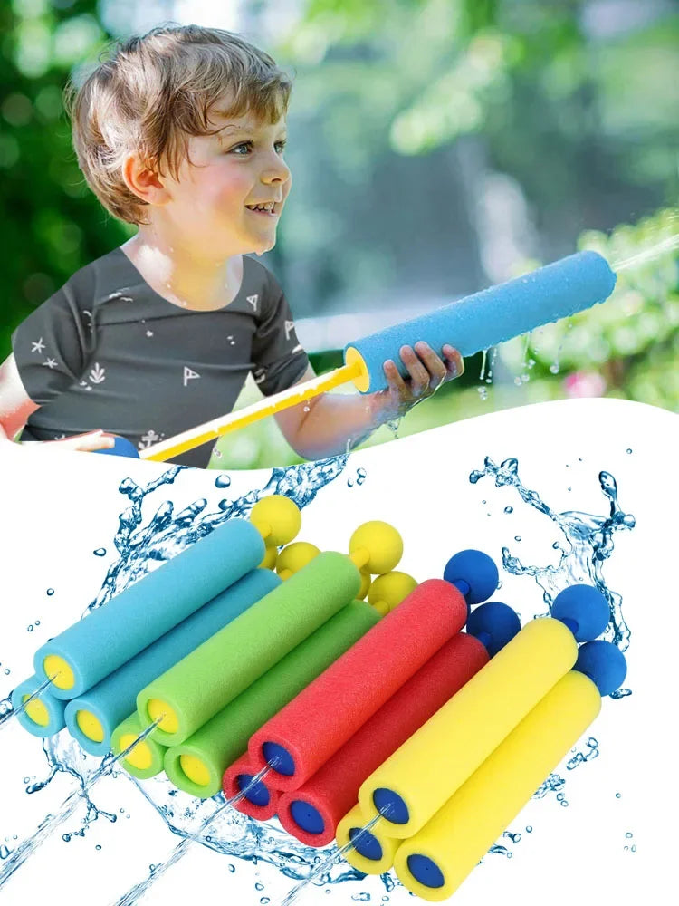 4pcs Water Blaster Water Guns for Kids Shooter Portable 4 Colors 30ft Range Children Foam Water Gun Summer Swimming Pool Toys